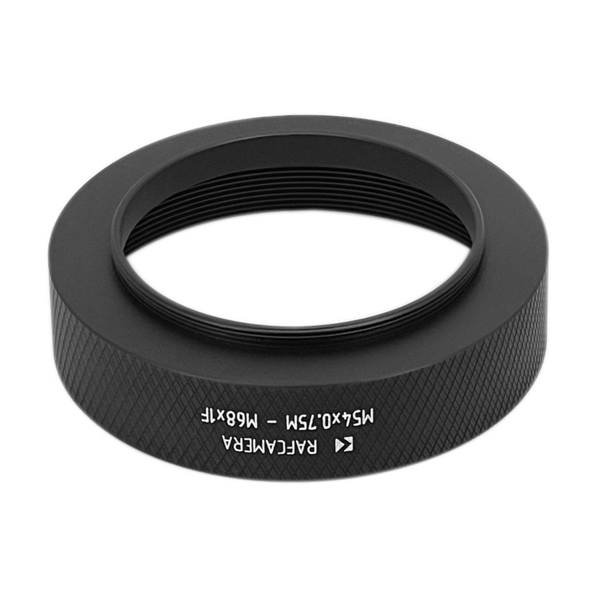 M54x0.75 male to M68x1 female thread adapter