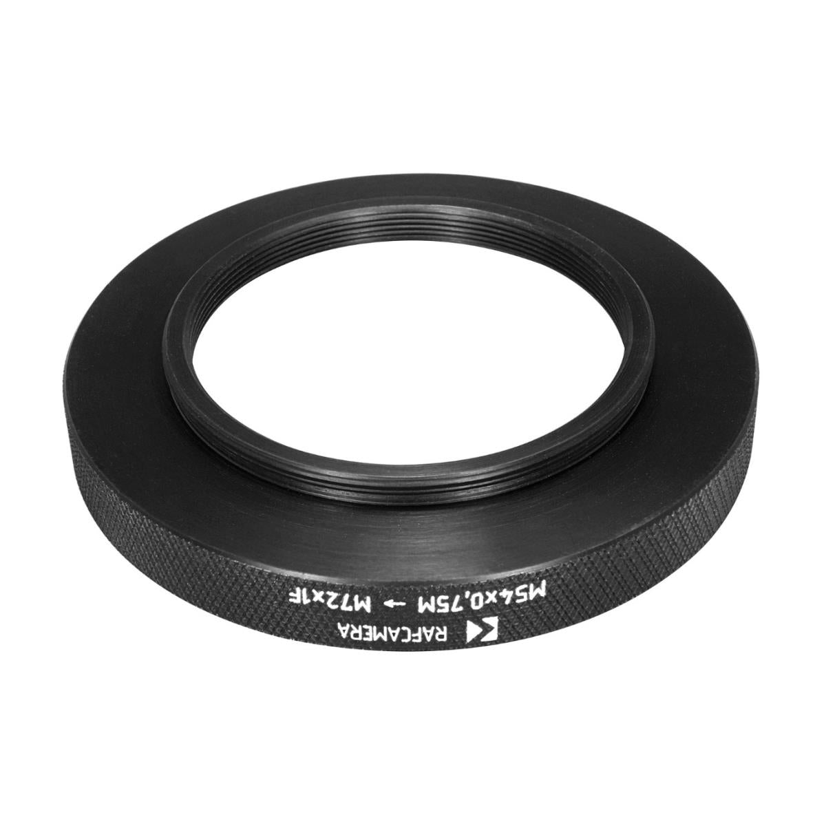 M54x0.75 male to M72x1 female thread adapter