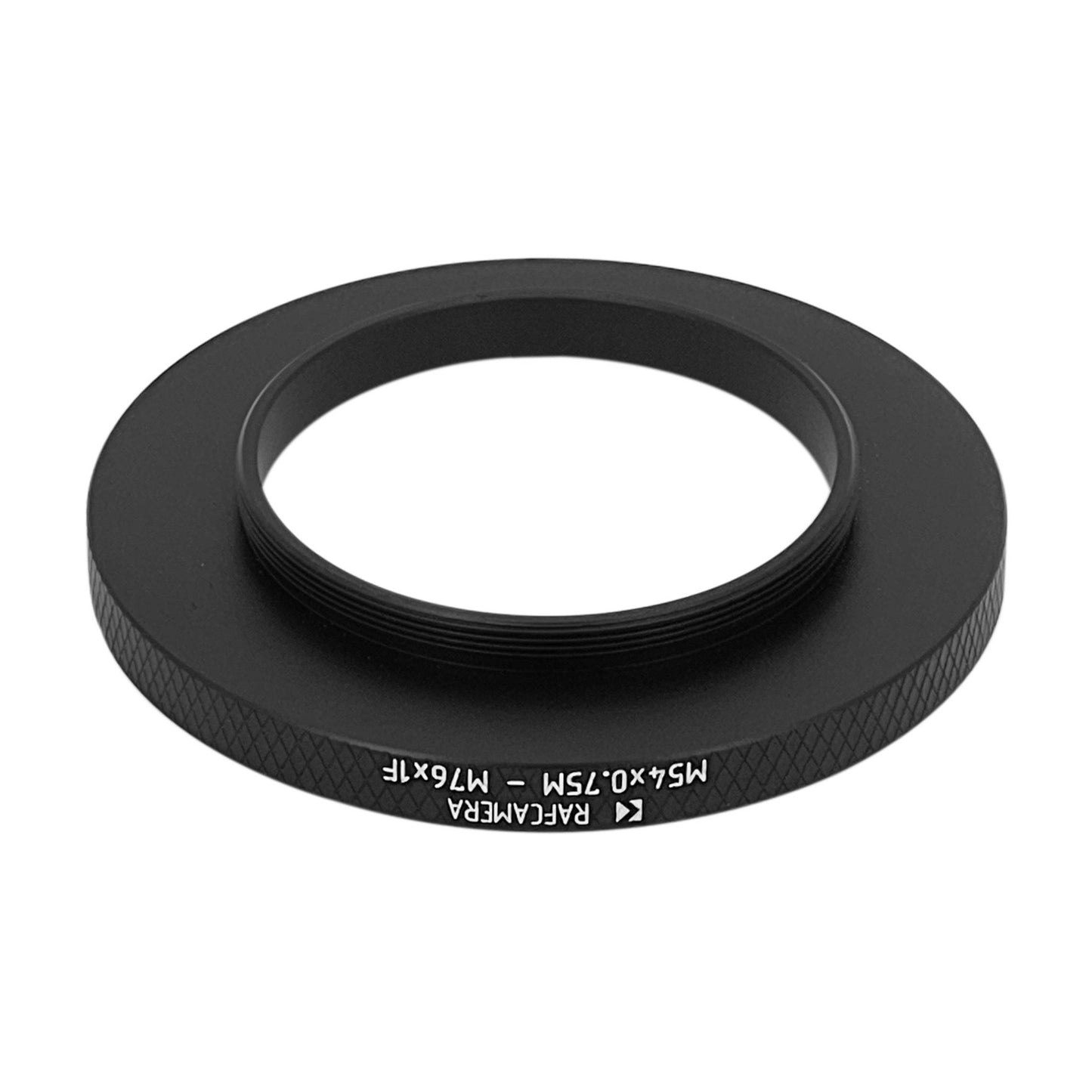 M54x0.75 male to M76x1 female thread adapter