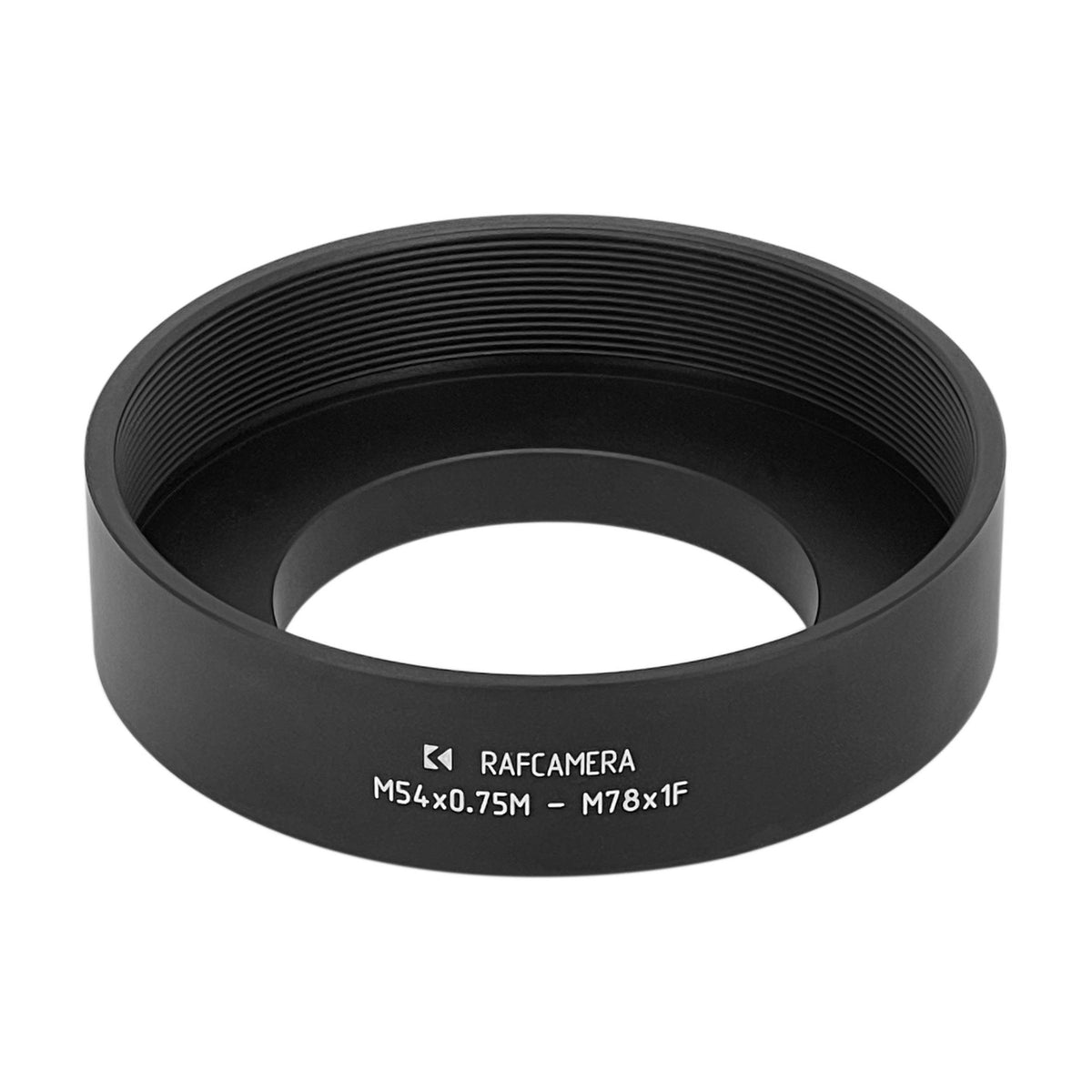 M54x0.75 male to M78x1 female thread adapter