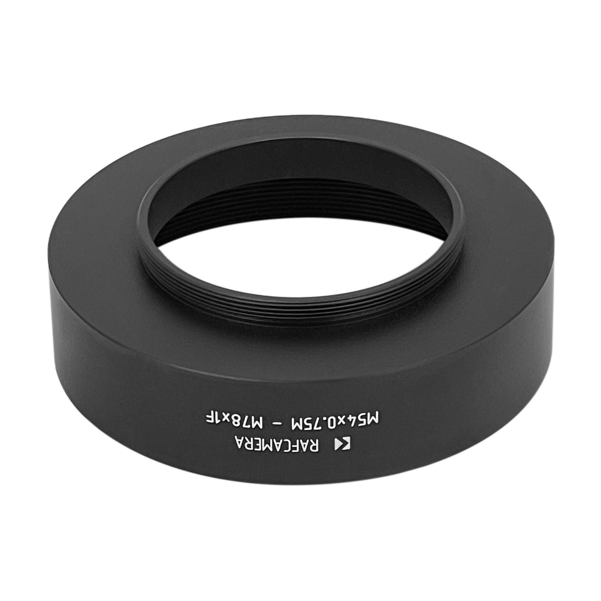 M54x0.75 male to M78x1 female thread adapter