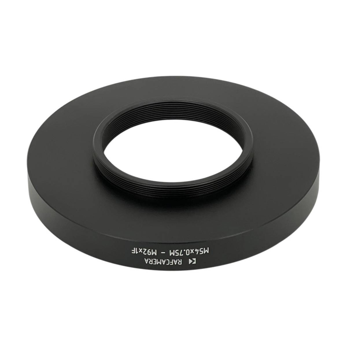 M54x0.75 male to M92x1 female thread adapter