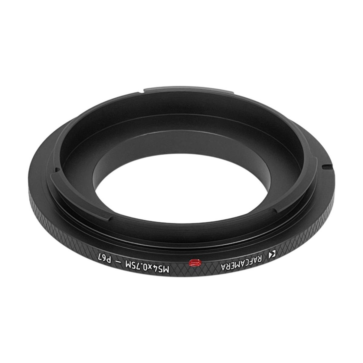 M54x0.75 male thread to Pentax 67 camera mount adapter