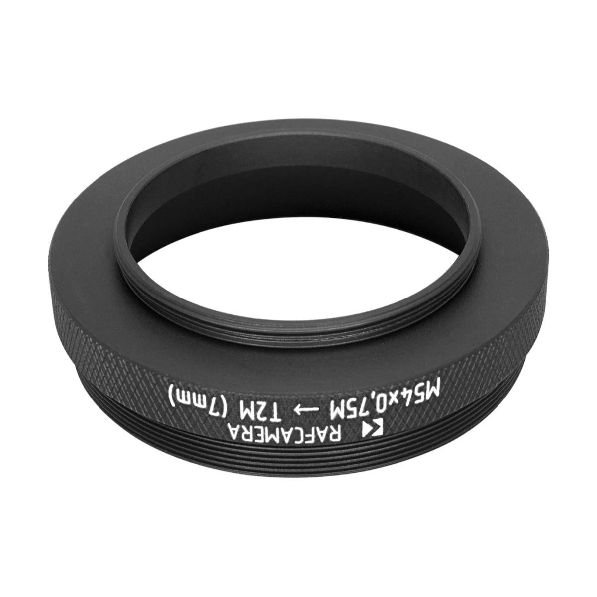 M54x0.75 male to M42x0.75 (T2) male thread adapter, 7mm long