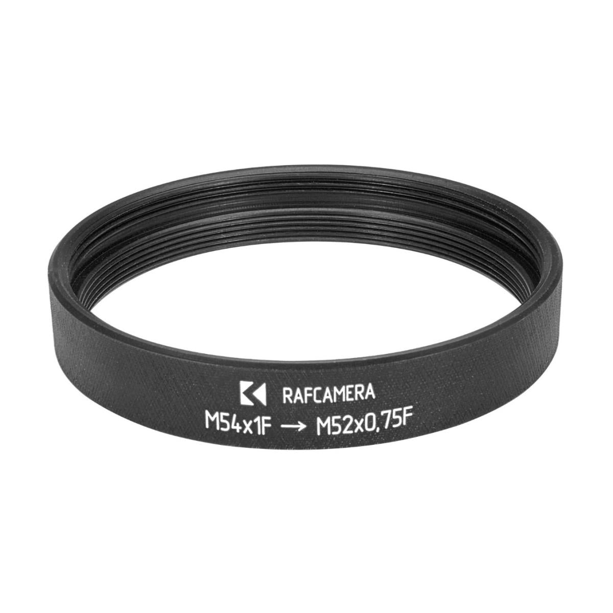 M54x1 female to M52x0.75 female thread adapter