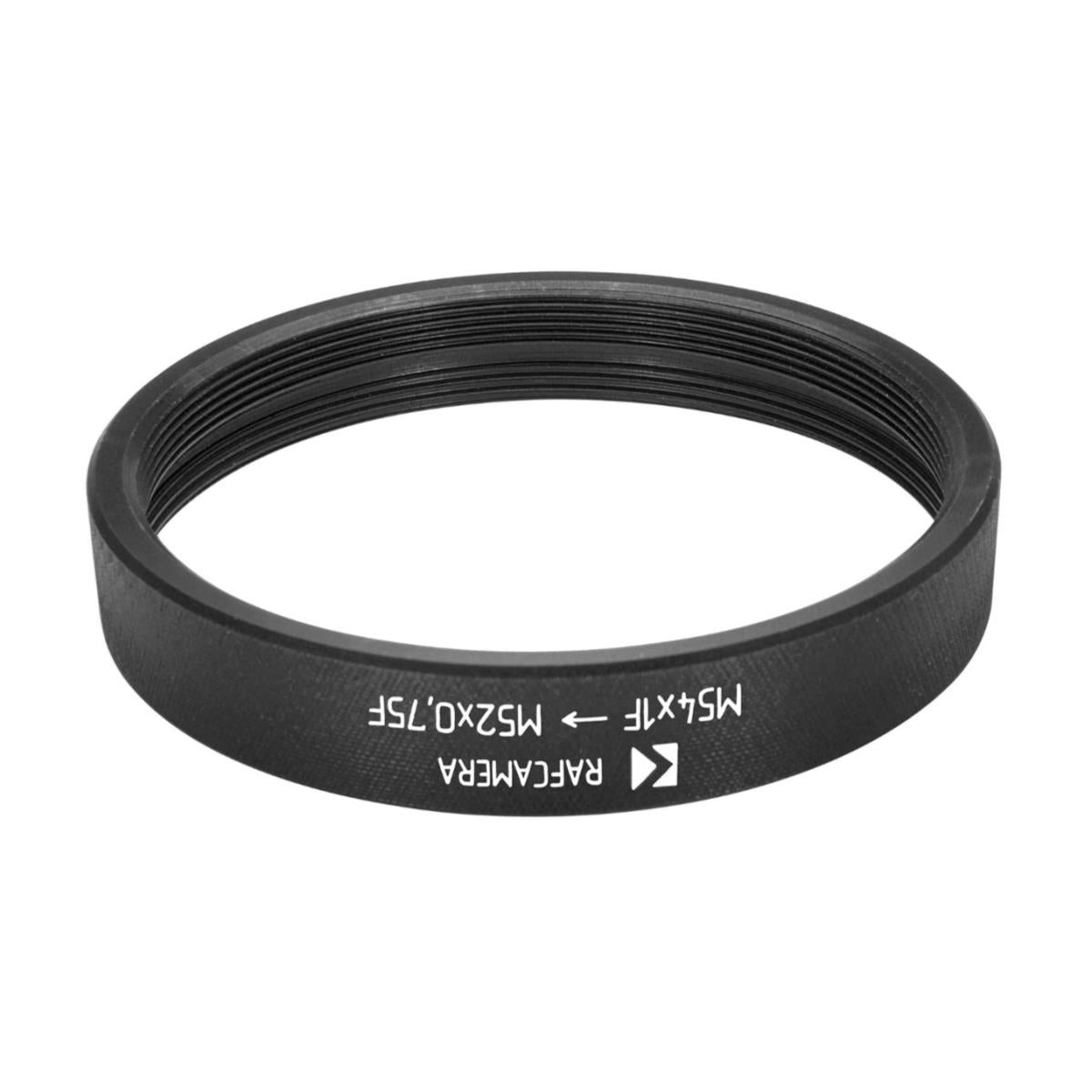 M54x1 female to M52x0.75 female thread adapter