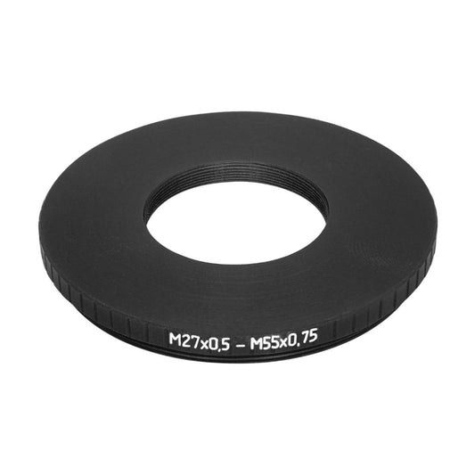 M55x0.75 male to M27x0.5 female thread adapter for Spiratone