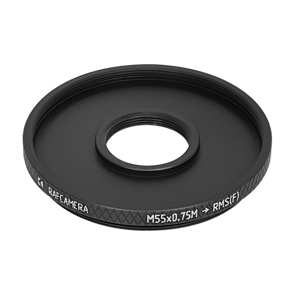 M55x0.75 male to RMS female thread adapter (55mm to RMS step-down ring)