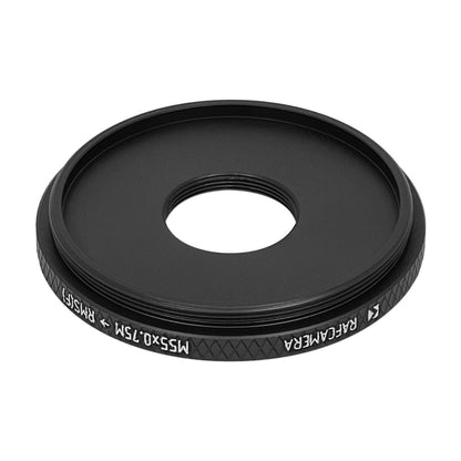 M55x0.75 male to RMS female thread adapter (55mm to RMS step-down ring)