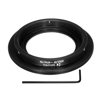 Lock ring to use Rapido FVD-16A on Kowa 16-D (M56x0.75 female - M75x0.75 male)