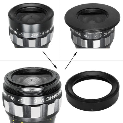 Lock ring to use Rapido FVD-16A on Kowa 16-D (M56x0.75 female - M75x0.75 male)