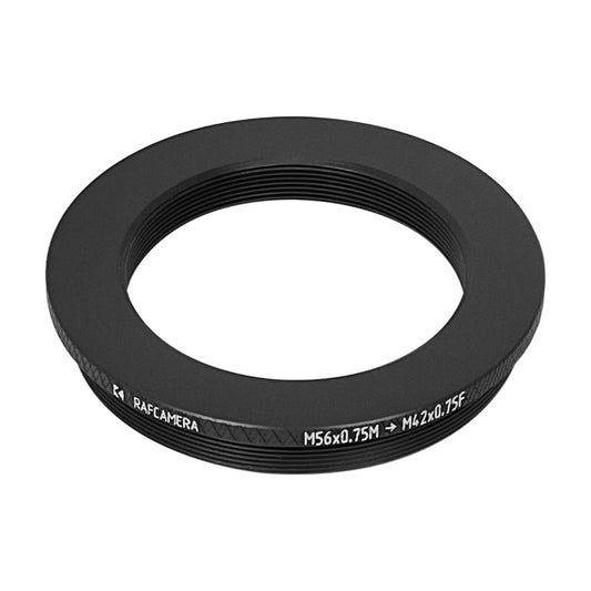M56x0.75 male to M42x0.75 female thread adapter