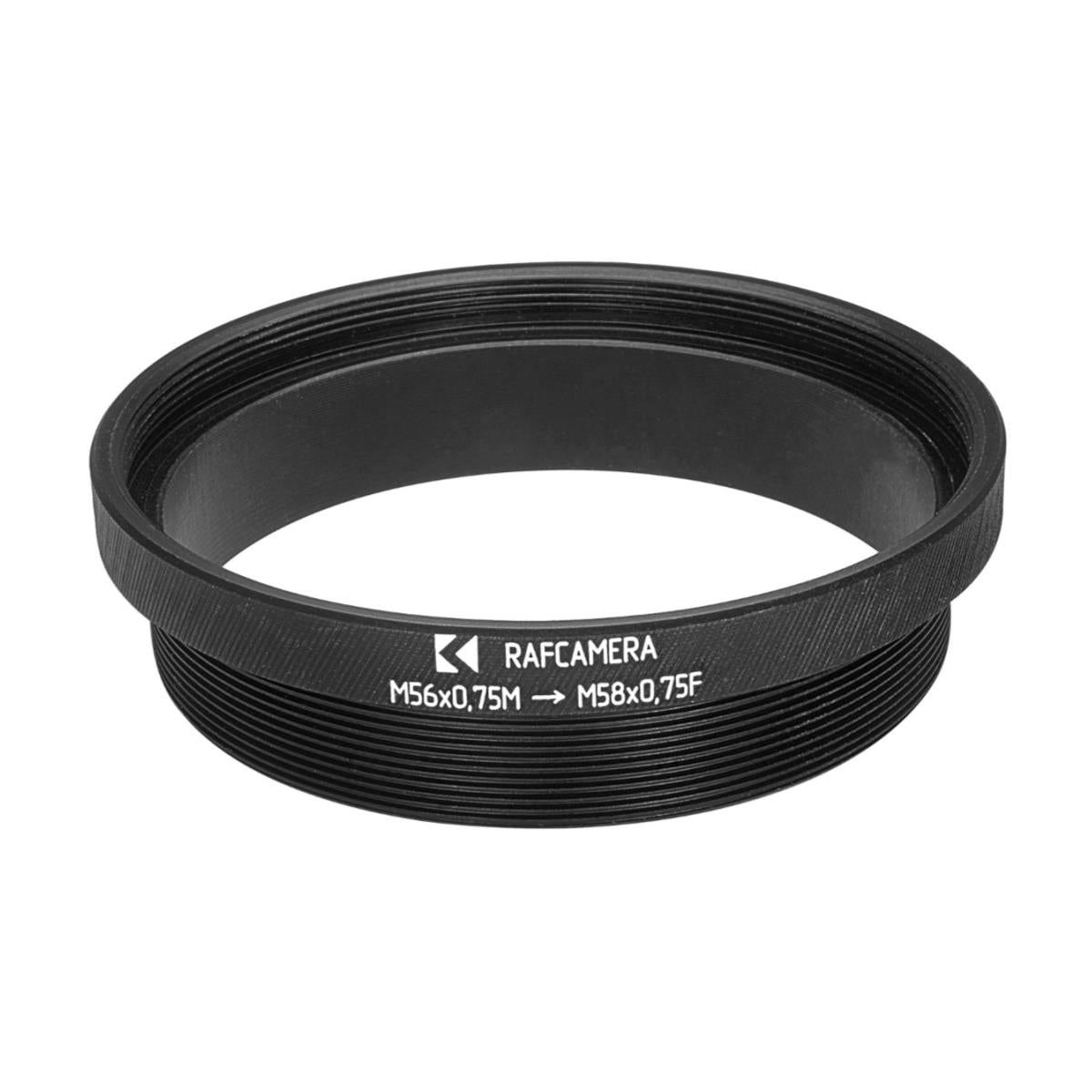 M56x0.75 male to M58x0.75 female thread adapter for Copal #3S shutter
