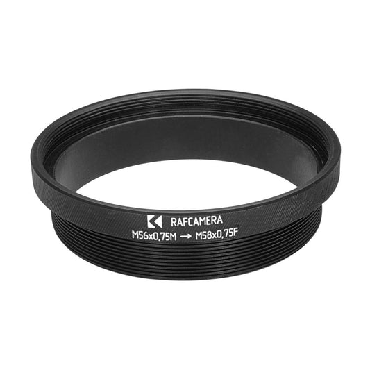 M56x0.75 male to M58x0.75 female thread adapter for Copal #3S shutter