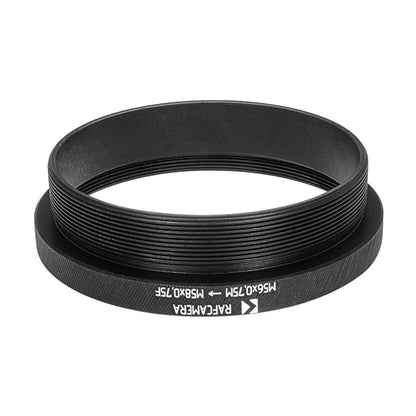 M56x0.75 male to M58x0.75 female thread adapter for Copal #3S shutter