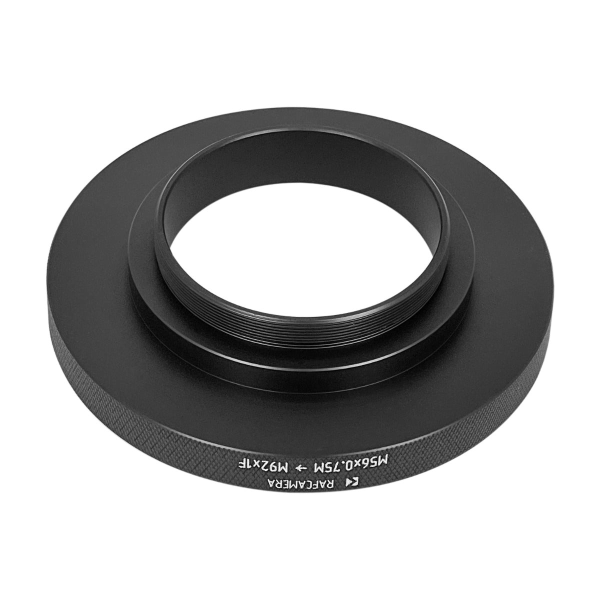 M56x0.75 male to M92x1 female thread adapter