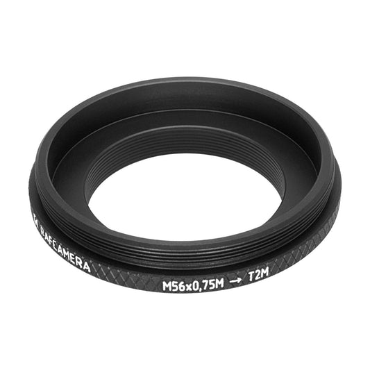 M56x0.75 male to M42x0.75 (T2) male thread adapter