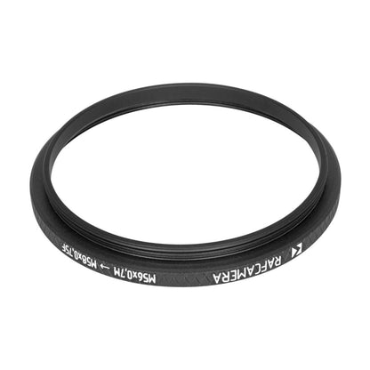 M56x0.7 to M58x0.75 Step-Up Ring for Angenieux 12.5-75mm Type 6x12.5 lens