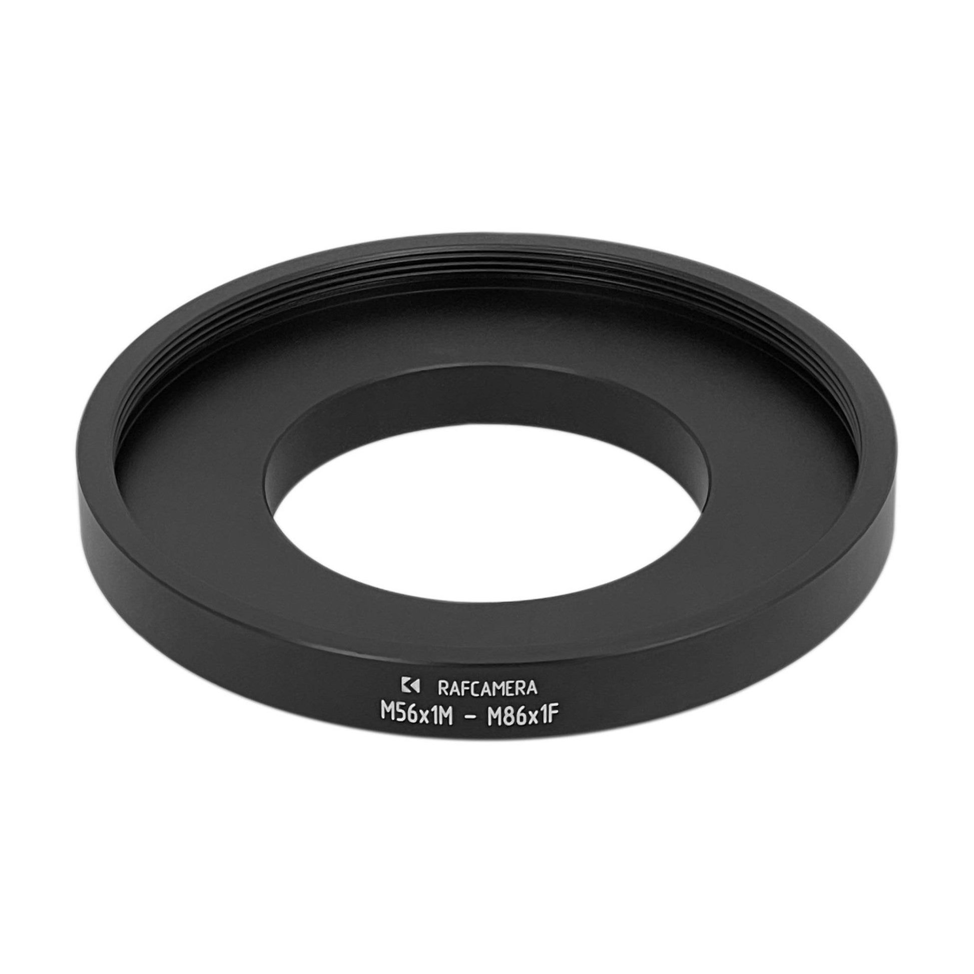 M56x1 male to M86x1 female thread adapter