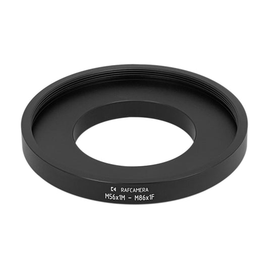 M56x1 male to M86x1 female thread adapter