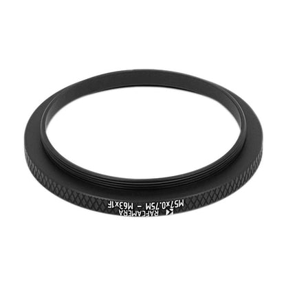 M57x0.75 male to M63x1 female thread adapter