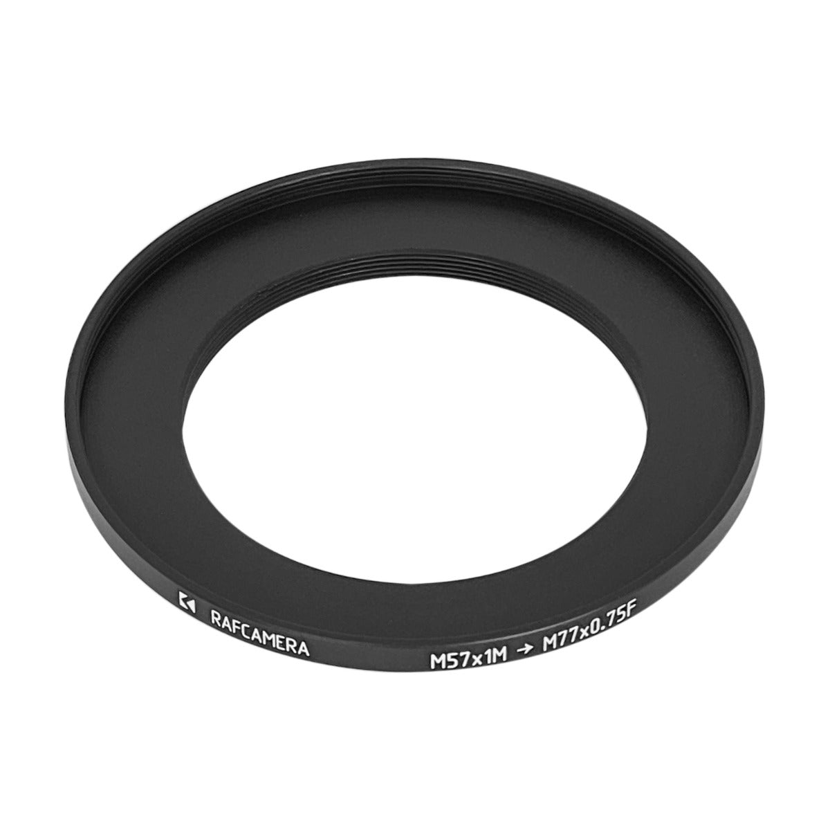 M57x1 male to M77x0.75 female thread adapter
