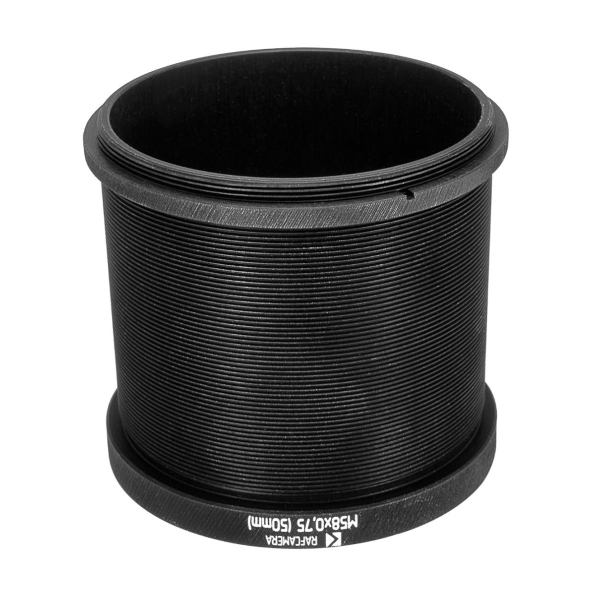 50mm M58x0.75 thread extender (variable tube) with stop ring