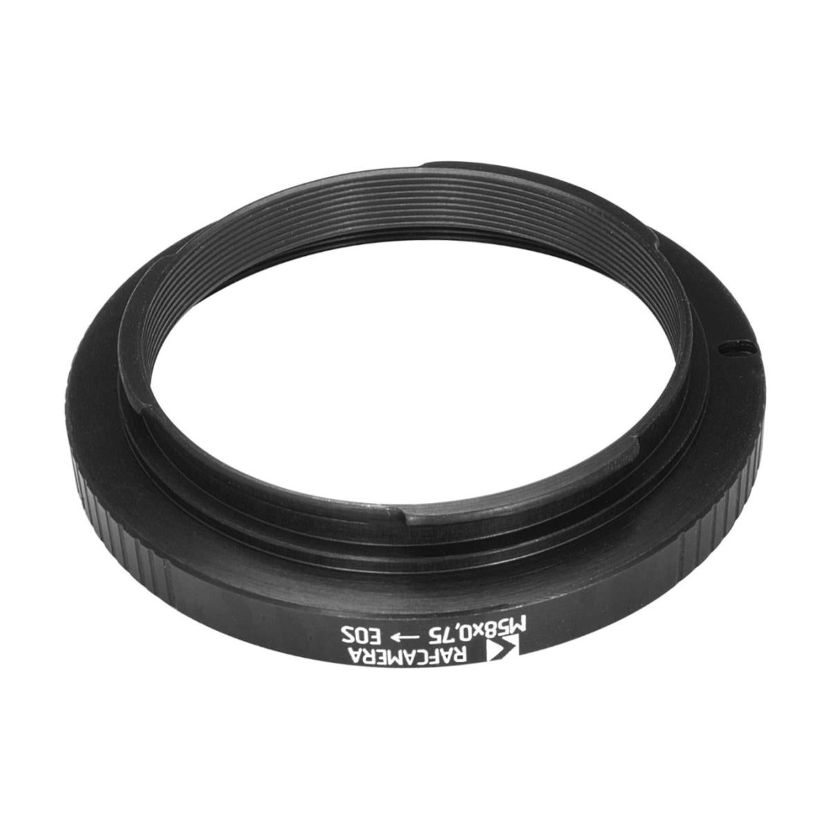 M58x0.75 female thread to Canon EOS camera mount adapter for helicoids