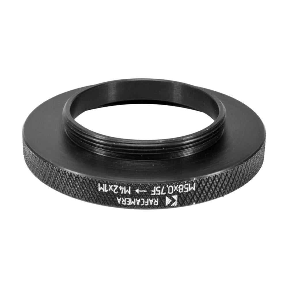 M58x0.75 female to M42x1 male thread adapter for focusing helicoids