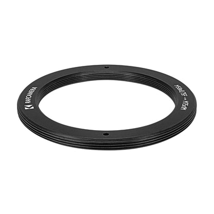 M58x0.75 female to M75x1 male thread adapter, flangeless