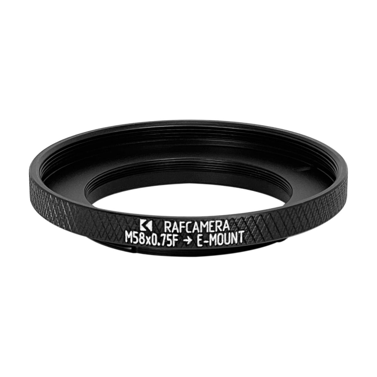 M58x0.75 female thread to Sony E-mount adapter for helicoids