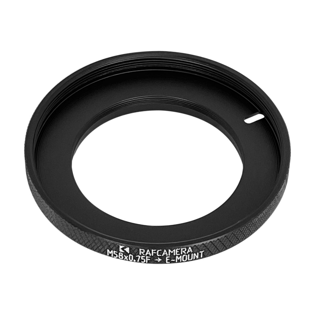 M58x0.75 female thread to Sony E-mount adapter for helicoids