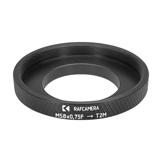 M58x0.75 female to T2 male adapter for Zeiss Grayline microscopes