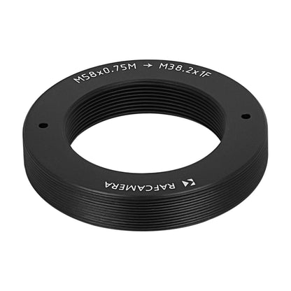 M58x0.75 male to M38.2x1 female thread adapter for Cooke Series III lens