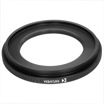 M58x0.75 male to M40x36tpi female thread adapter (58mm to 40mm step-down ring)