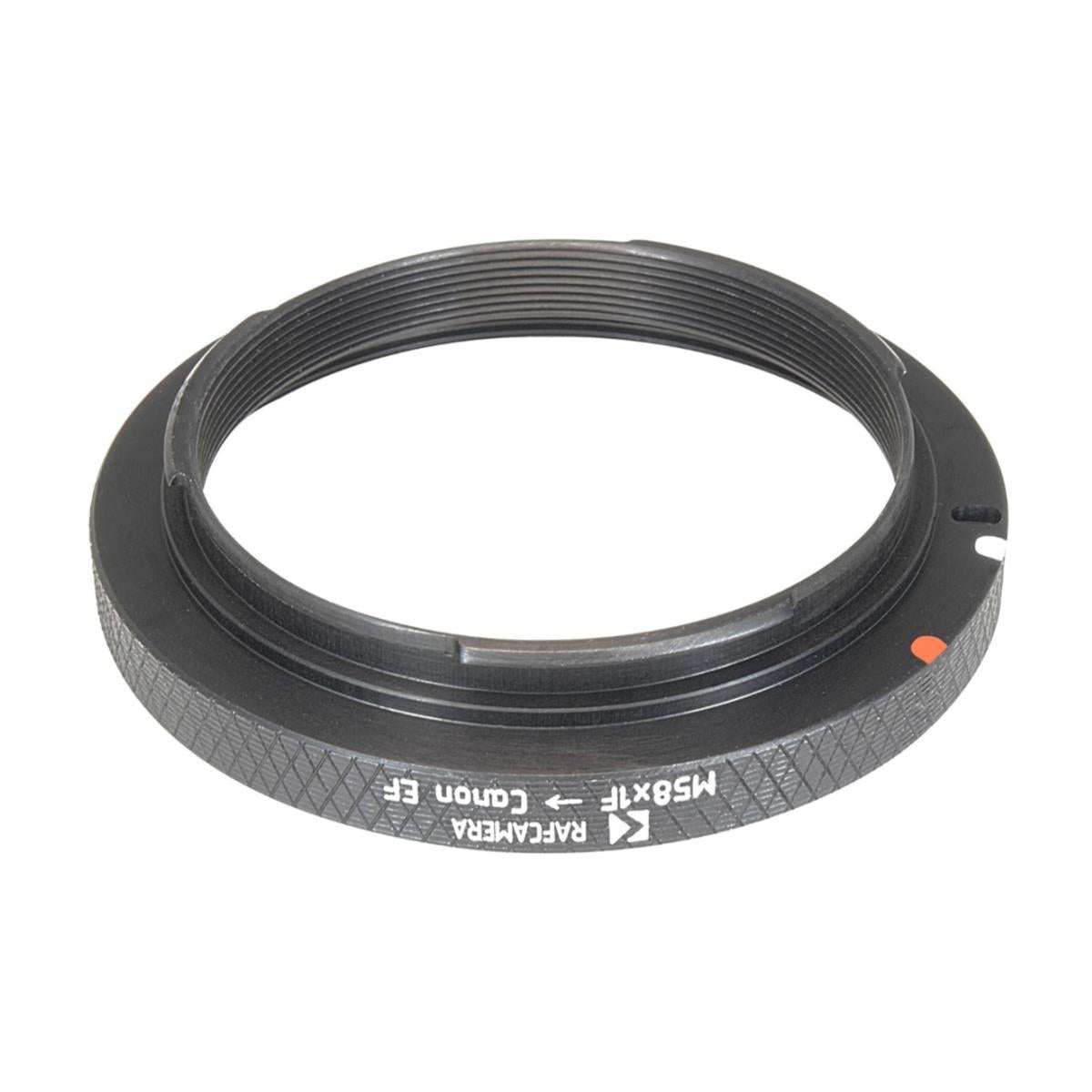 M58x1 female thread to Canon EOS (EF) camera mount adapter