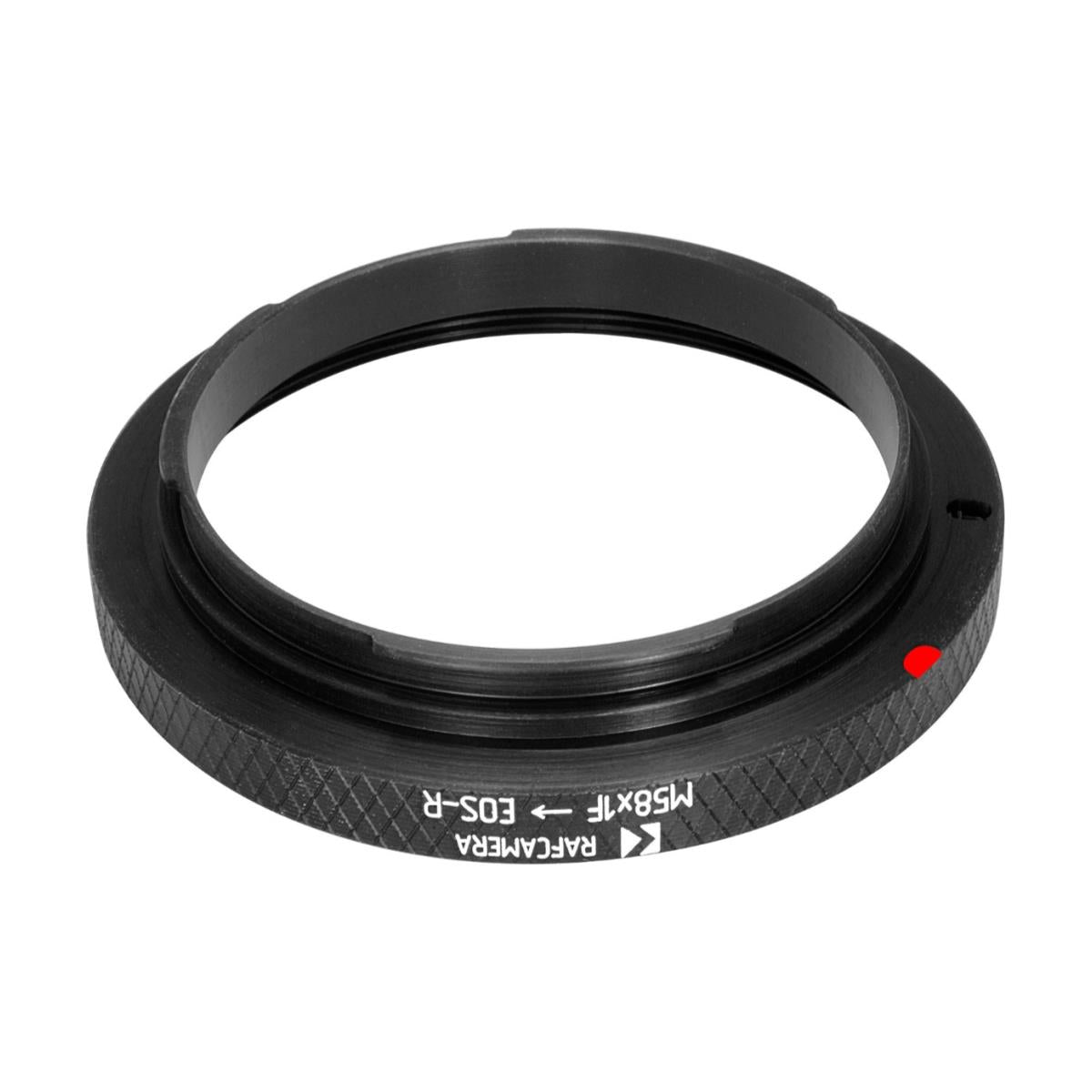 M58x1 female thread to Canon EOS-R camera mount adapter