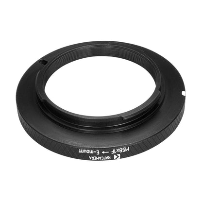 M58x1 female thread to Sony E-mount camera adapter for helicoids