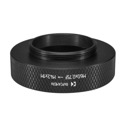 M60x0.75 female to M42x1 male thread adapter for Industar-51 lens