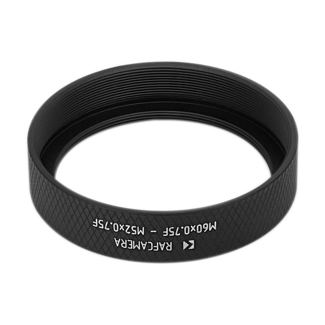 M60x0.75 female to M52x0.75 female thread adapter