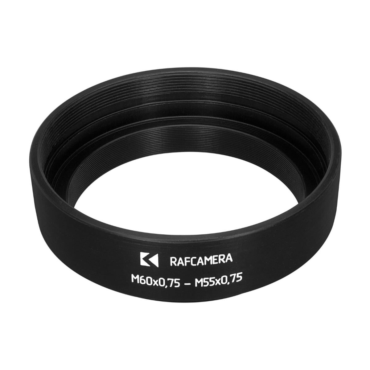 M55x0.75 male to M60x0.75 female thread adapter for Industar-51 lens