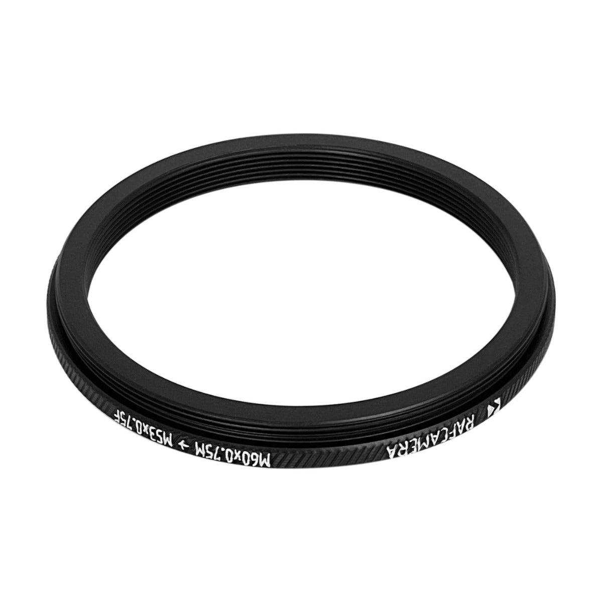 M60x0.75 male to M53x0.75 female thread adapter