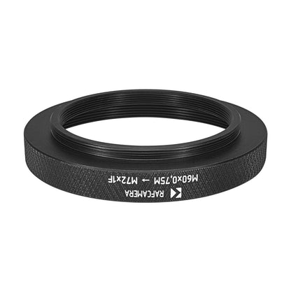 M60x0.75 male to M72x1 female thread adapter