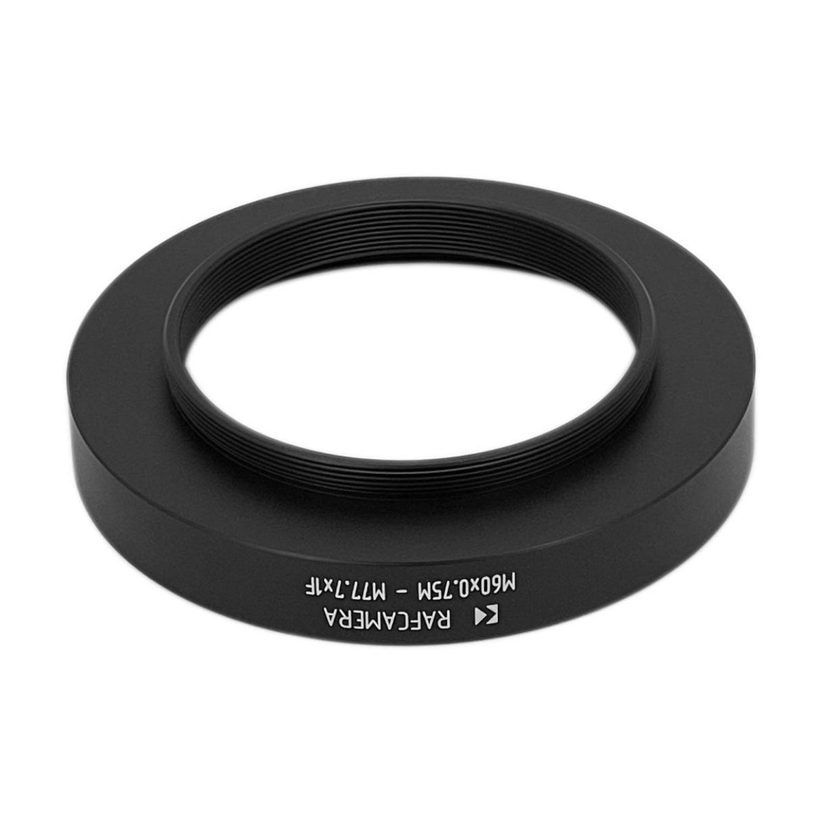 M60x0.75 male to M77.7x1 female thread adapter