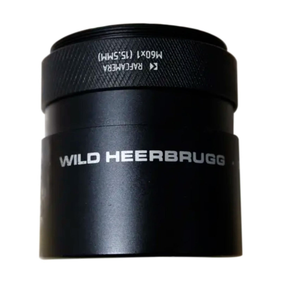 M60x1 thread extender for Wild objectives on Leica M60 microscope