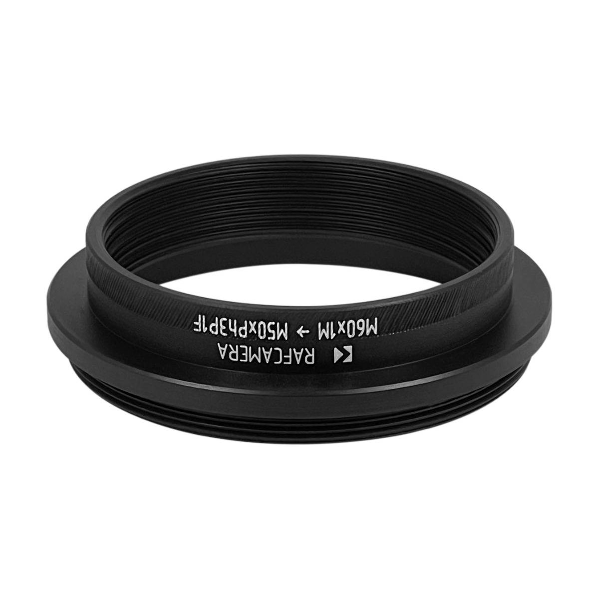 M60x1 male to M50xPh3P1 female thread adapter for Leica microscopes