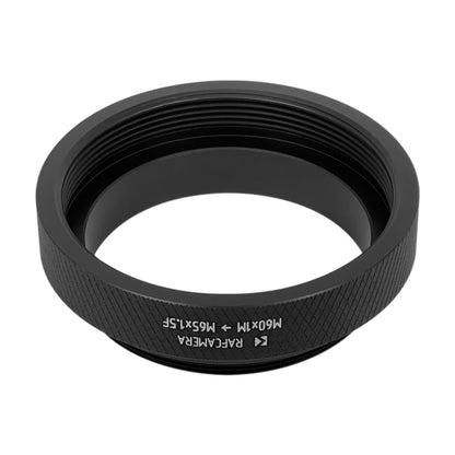 M60x1 male to M65x1.5 female thread adapter for Leica microscope