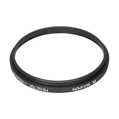 M61x0.75 male to M62x0.75 female thread adapter (61mm to 62mm step-up ring)