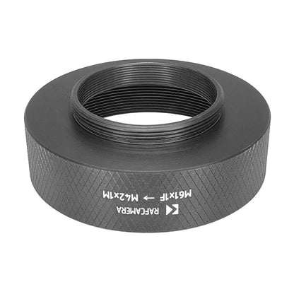 M61x1 female to M42x1 male thread adapter