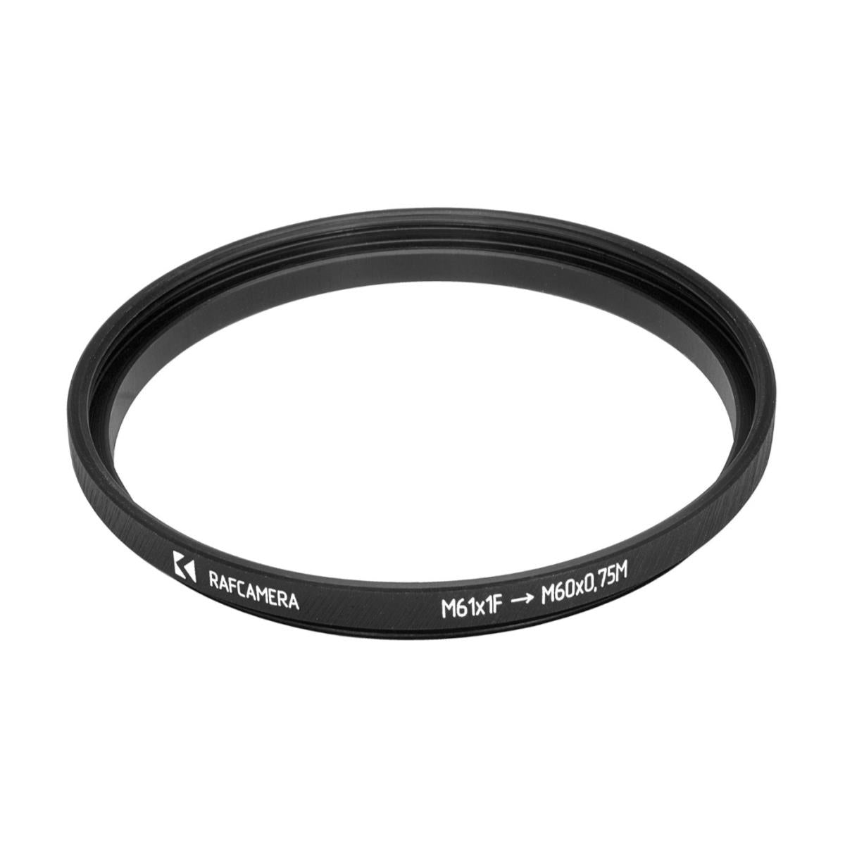 M61x1 female to M60x0.75 male thread adapter